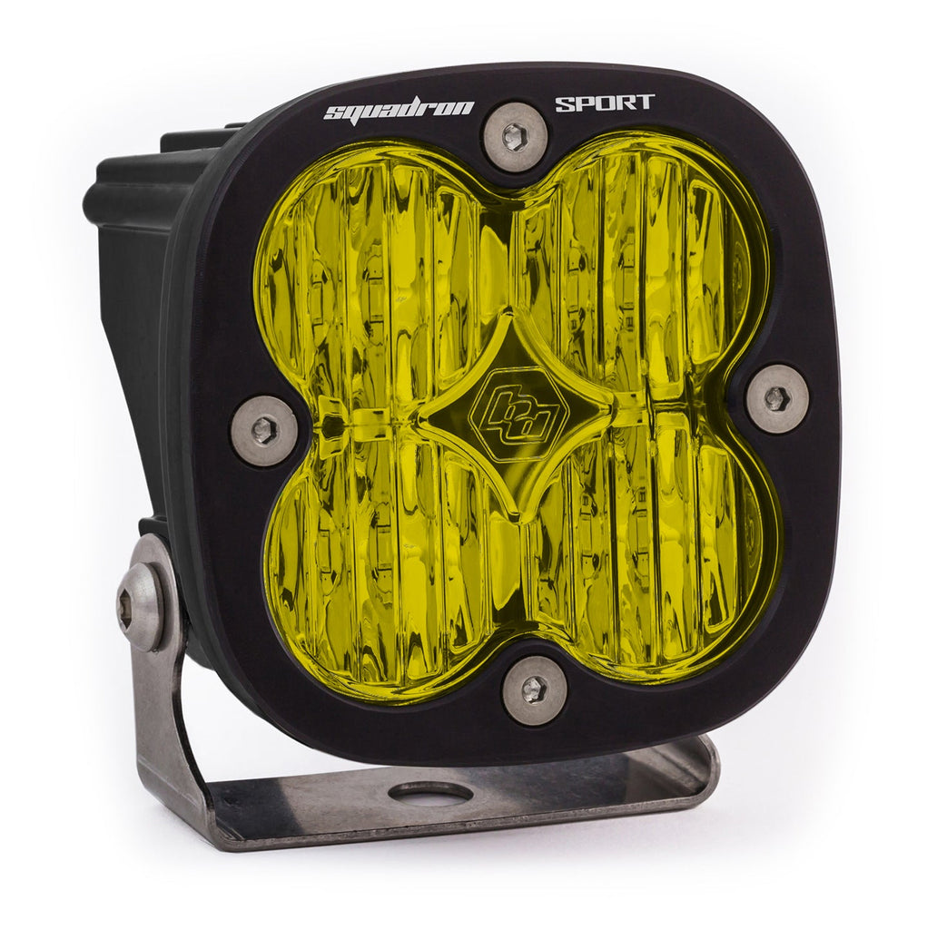 Baja Designs LED Light Pods LED Light Pod Wide Cornering Pattern Amber Black Squadron Sport Baja Designs - 550015