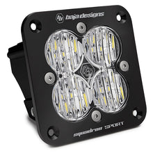 Load image into Gallery viewer, Flush Mount LED Light Pod Black Clear Lens Wide Cornering Pattern Squadron Sport Baja Designs