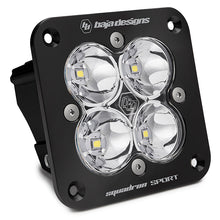 Load image into Gallery viewer, Flush Mount LED Light Pod Black Clear Lens Work/Scene Pattern Squadron Sport Baja Designs