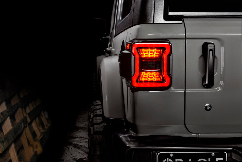 ORACLE Lighting Tail Lights Oracle Jeep Wrangler JL Black Series LED Tail Lights