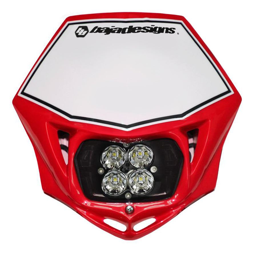 Baja Designs Headlight Kit Motorcycle Race Light LED AC Red Squadron Sport Baja Designs - 5570014RAC