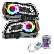 Load image into Gallery viewer, ORACLE Lighting Headlights Oracle 11-14 Chrysler 300C SMD HL - Black - NON HID - ColorSHIFT w/ Simple Controller SEE WARRANTY