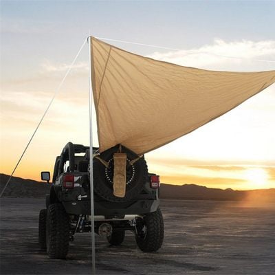 Smittybilt Awning Gear Trail Shade 10 X 6 Fits Up To A 37 Inch Tire Coyote Tan Smittybilt - 5662424