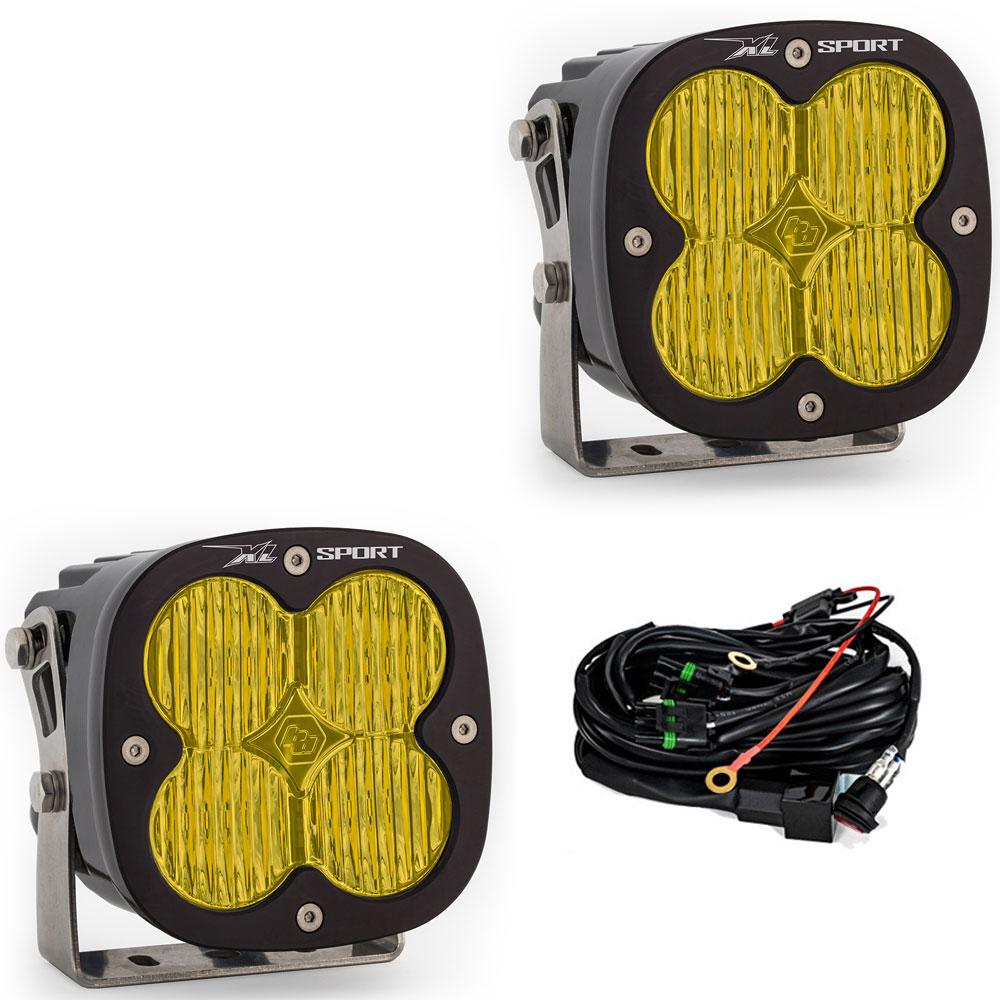 Baja Designs LED Light Pods LED Light Pods Amber Lens Wide Cornering Pattern Pair XL Sport Series Baja Designs - 567815