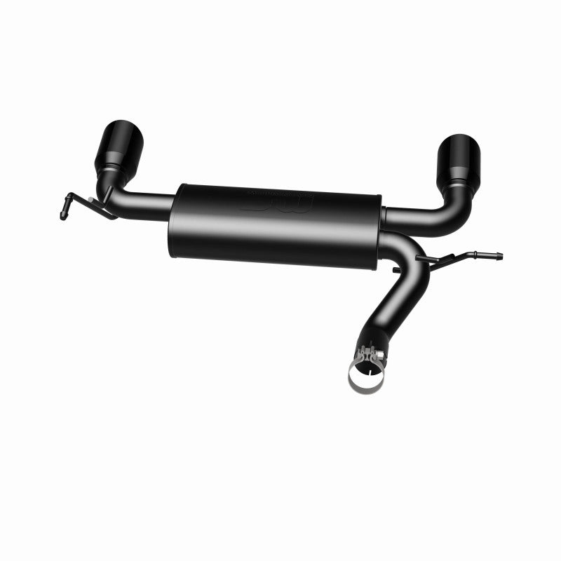 Magnaflow Axle Back MagnaFlow 07-17 Jeep Wrangler JK 3.8/3.6L Dual Split Rear Exit Black Axle-Back Exhaust