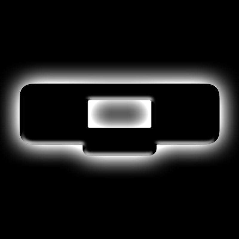 ORACLE Lighting Light Accessories and Wiring ORACLE Lighting Universal Illuminated LED Letter Badges - Matte Blk Surface Finish - Q SEE WARRANTY