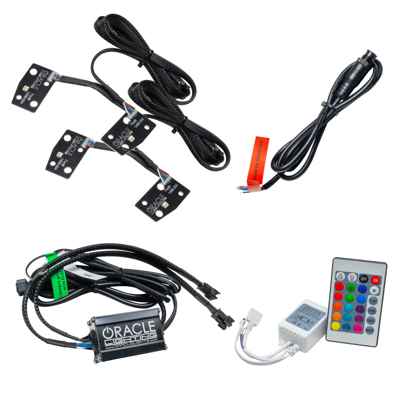ORACLE Lighting Headlights Oracle 2021 Ford Bronco DRL Upgrade w/ Halo Kit - ColorSHIFT w/ Simple Controller SEE WARRANTY