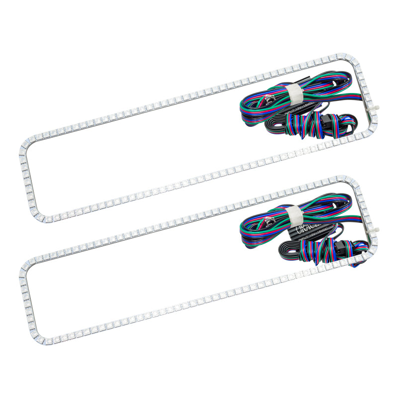 ORACLE Lighting Headlights Oracle GMC Yukon 92-99 Halo Kit - ColorSHIFT w/o Controller SEE WARRANTY