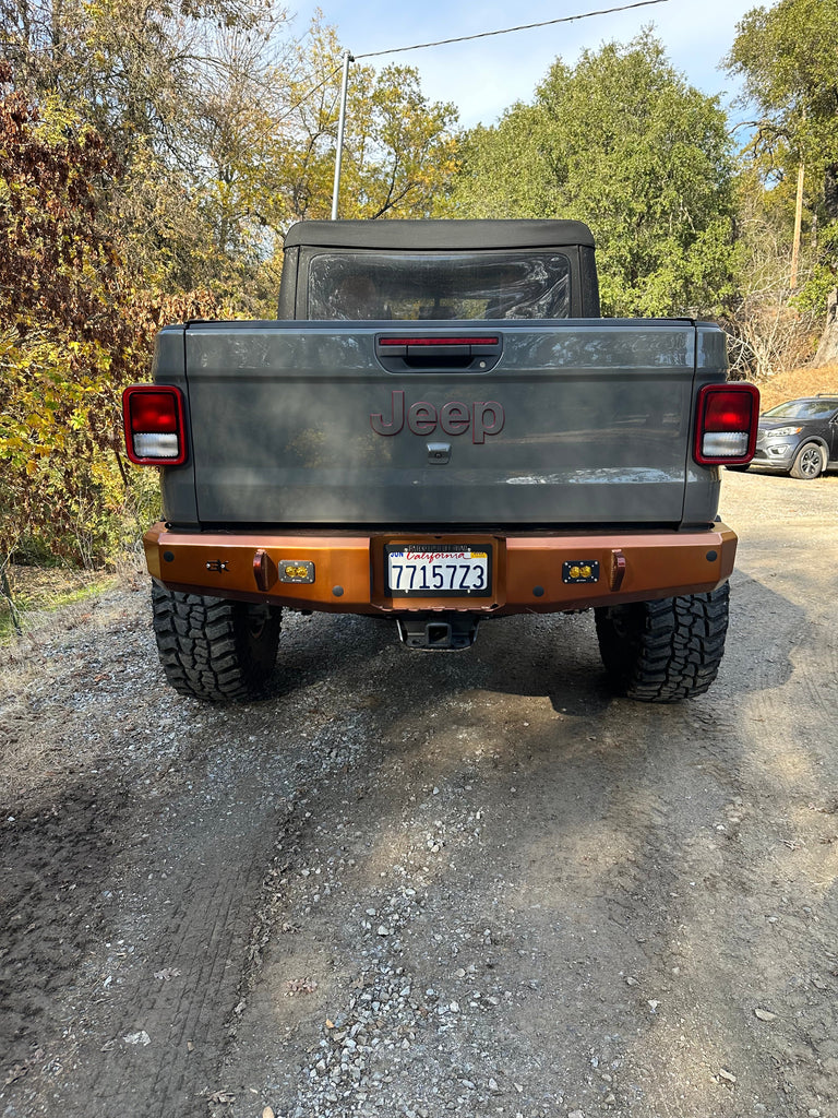 Gauntlet Rear Bumper for 2020+ Jeep Gladiator JT