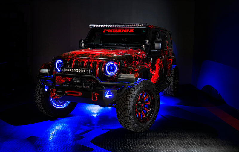 ORACLE Lighting Light Strip LED Oracle LED Illuminated Wheel Rings - ColorSHIFT - 15in. - ColorSHIFT No Remote SEE WARRANTY