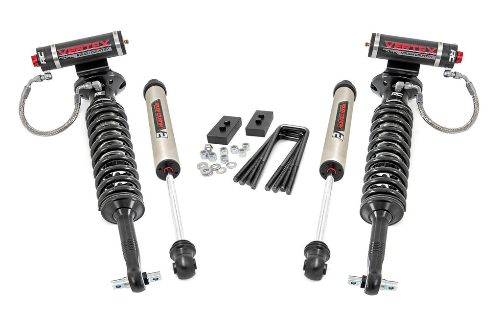 Rough Country Lift Kits 2.0 Inch Ford Leveling Lift Kit w/Vertex and V2 Shocks For 2021 F-150 Rough Country - 58657