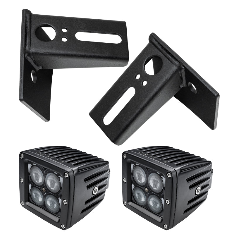 ORACLE Lighting Brackets Oracle Jeep JK Lower Windshield Mount Brackets/Lights Combo SEE WARRANTY