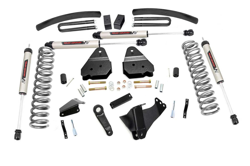 6 Inch Suspension Lift Kit 05-07 F-250 4WD-Diesel-V2 Monotube Rough Country