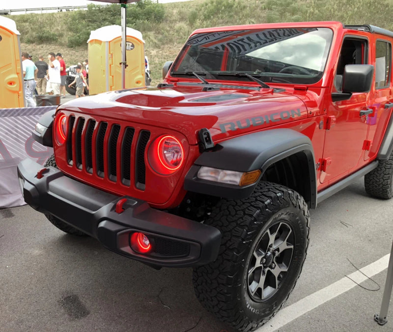 ORACLE Lighting Fog Lights Oracle Jeep Wrangler JL/Gladiator JT LED Surface Mount Fog Light Halo Kit - ColorSHIFT SEE WARRANTY