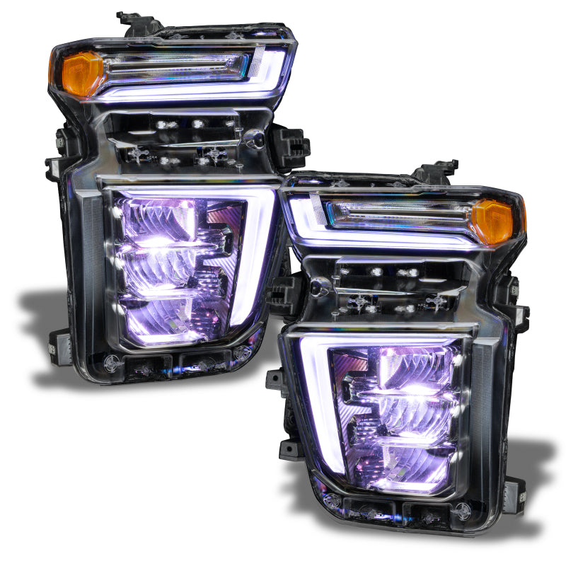 ORACLE Lighting Headlights Oracle 20-21 Chevy Silverado HD 2500RGB Headlight Demon Eye Kit - w/o Controller SEE WARRANTY