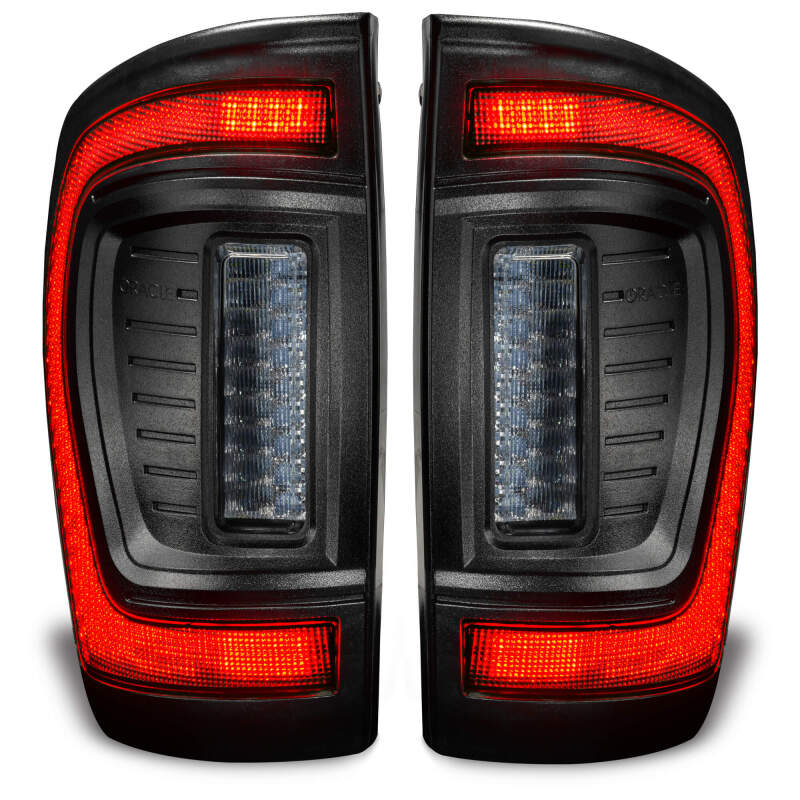 ORACLE Lighting Tail Lights Oracle Lighting 16-23 Gen 3 Toyota Tacoma Black Series Flush Style LED Tail Lights SEE WARRANTY
