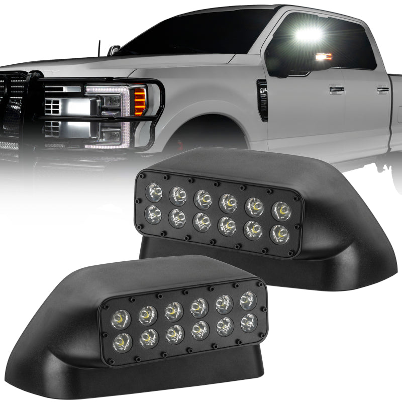 ORACLE Lighting Side Mirrors ORACLE Lighting 17-22 Ford Super Duty LED Off-Road Side Mirror Ditch Lights SEE WARRANTY