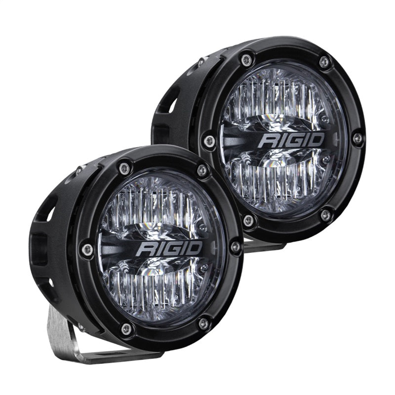 Rigid Industries Light Mounts Rigid Industries 2021 Ford Bronco A-Pillar Light Mount Kit (Incl. 4In 360-Series Drive)