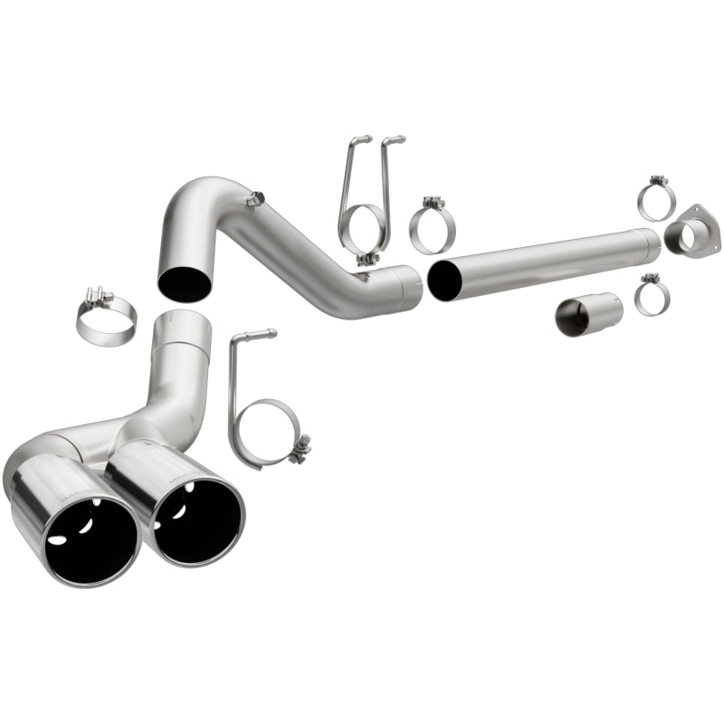 Magnaflow DPF Back MagnaFlow 08-17 Ford F-250/F-350/F-450 4.6L/6.7 DPF-Back SS 4in Dual Single Passenger Side Rear Exit