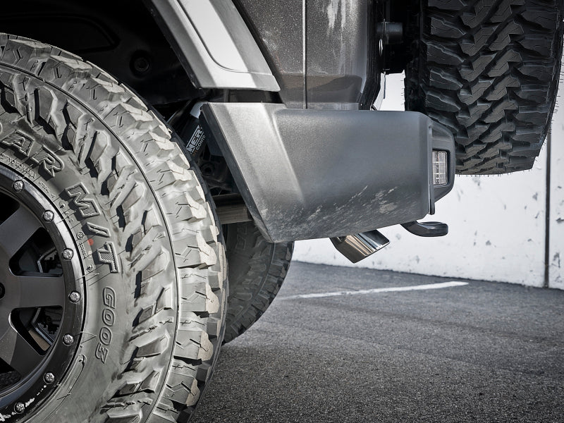 aFe Axle Back aFe MACH Force-Xp Axle-Back Exhaust System w/Polished Tip 18-20 Jeep Wrangler L4-2.0T / V6-3.6L