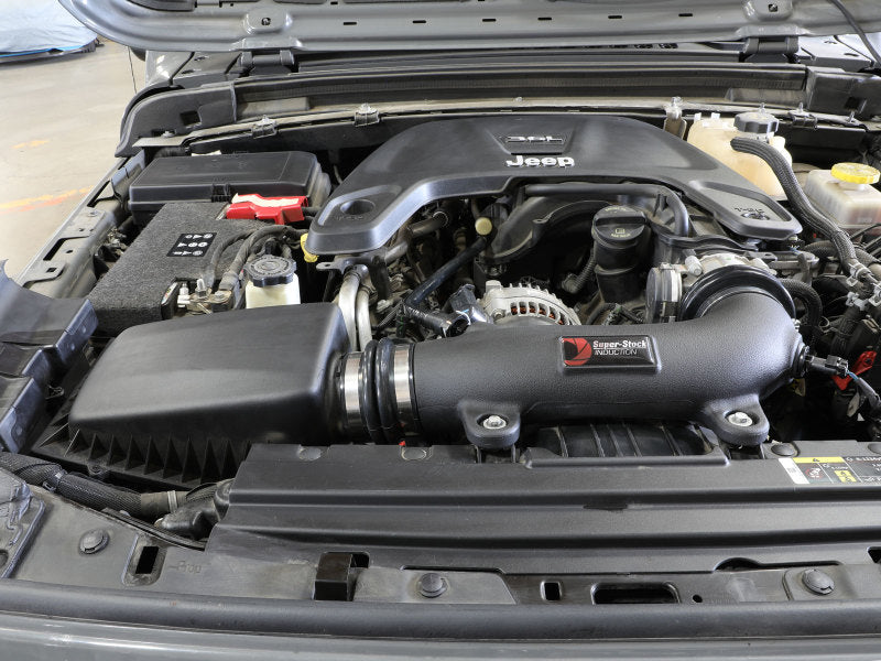 aFe Cold Air Intakes aFe Super Stock Induction System Pro 5R Media Jeep 18-21 Wrangler JL / 20-21 Gladiator JT V6-3.6L