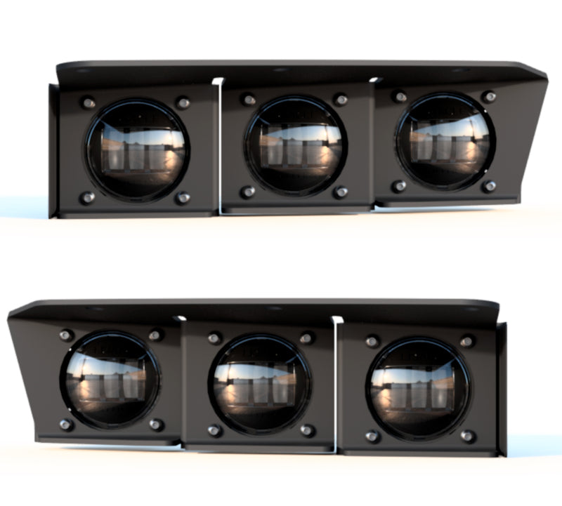 ORACLE Lighting Fog Lights ORACLE Lighting 21-22 Ford Bronco Triple LED Fog Light Kit for Steel Bumper - Yellow SEE WARRANTY