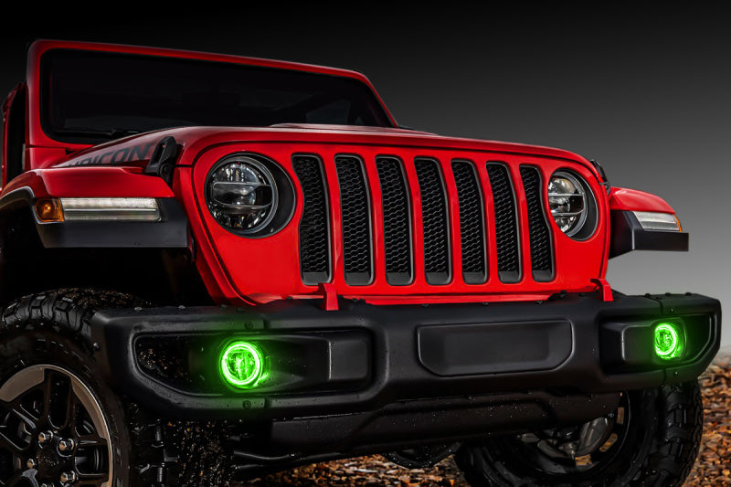 ORACLE Lighting Fog Lights Oracle Jeep Wrangler JL/Gladiator JT LED Surface Mount Fog Light Halo Kit - ColorSHIFT SEE WARRANTY