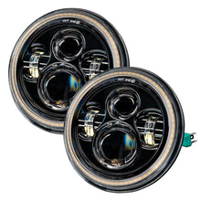 Load image into Gallery viewer, ORACLE Lighting Headlights Oracle 07-18 Jeep Wrangler JK Switchback LED Halo Headlights - Amber/White - Switchback SEE WARRANTY