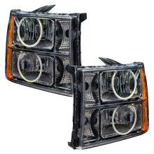 Load image into Gallery viewer, ORACLE Lighting Headlights Oracle 07-13 GMC Sierra SMD HL - Round Ring Design - ColorSHIFT w/ Simple Controller SEE WARRANTY