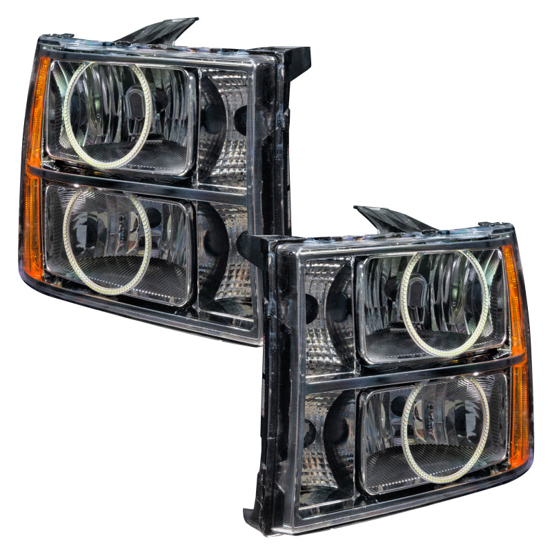ORACLE Lighting Headlights Oracle 07-13 GMC Sierra SMD HL - Round Ring Design - ColorSHIFT SEE WARRANTY