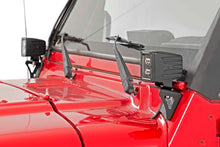 Load image into Gallery viewer, Jeep Lower Windshield Light Mounts 97-06 TJ Wrangler Fits Rough Country 70905 Rough Country