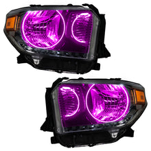 Load image into Gallery viewer, ORACLE Lighting Headlights Oracle 14-17 Toyota Tundra SMD HL - Dual Halo Kit - ColorSHIFT w/ BC1 Controller