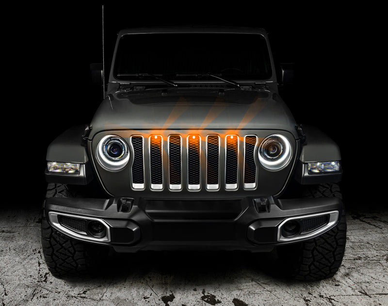 ORACLE Lighting Light Strip LED Oracle Pre-Runner Style LED Grille Kit for Jeep Gladiator JT - Amber SEE WARRANTY