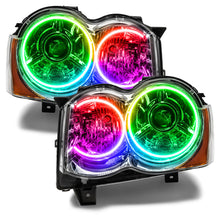 Load image into Gallery viewer, ORACLE Lighting Headlights Oracle Jeep Grand Cherokee 08-10 Halo Kit - ColorSHIFT SEE WARRANTY