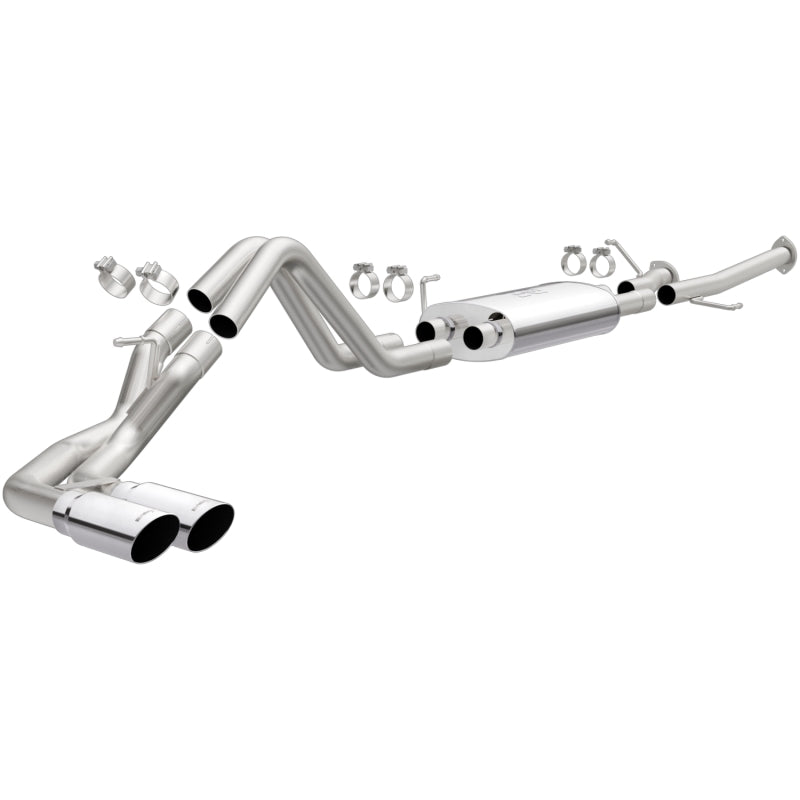 Magnaflow Catback MagnaFlow 14 Toyota Tundra V8 4.6L/5.7L Stainless C/b Exhaust Dual same side pass. rear tire