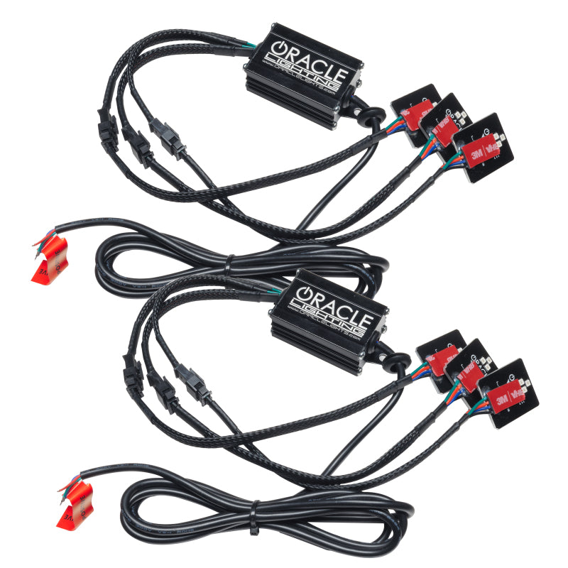 ORACLE Lighting Headlights Oracle 20-21 Chevy Silverado HD 2500RGB Headlight Demon Eye Kit - w/o Controller SEE WARRANTY