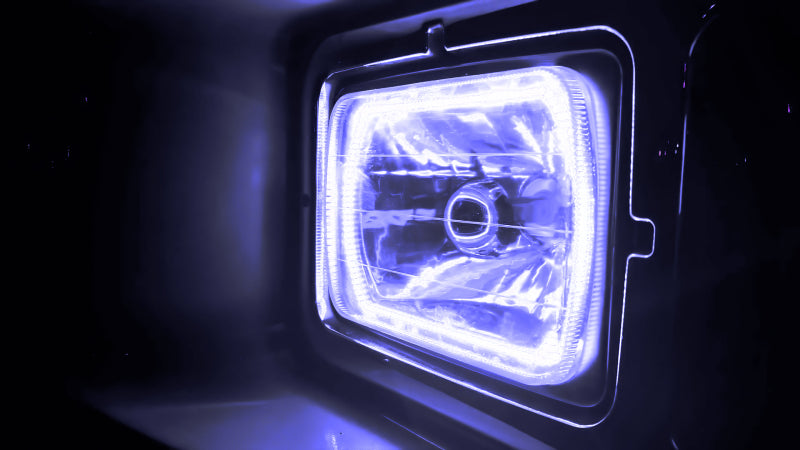 ORACLE Lighting Headlights Oracle Pre-Installed Lights 7x6 IN. Sealed Beam - White Halo SEE WARRANTY