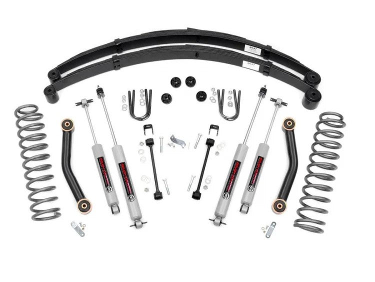 Rough Country Lift Kits 4.5 Inch Jeep Suspension Lift System 84-01 Cherokee XJ Rough Country - 633N2