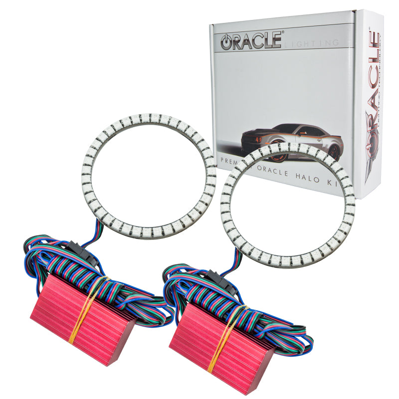 ORACLE Lighting Fog Lights Oracle Jeep Wrangler JK 07-17 LED Waterproof Halo Kit - ColorSHIFT SEE WARRANTY