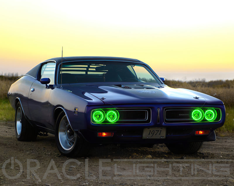 ORACLE Lighting Headlights Oracle Pre-Installed Lights 5.75 IN. Sealed Beam - ColorSHIFT Halo SEE WARRANTY