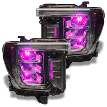 Load image into Gallery viewer, ORACLE Lighting Headlights Oracle 19-21 Silverado/Sierra 1500 RGB Demon Eye Headlight Kit - w/o Controller SEE WARRANTY