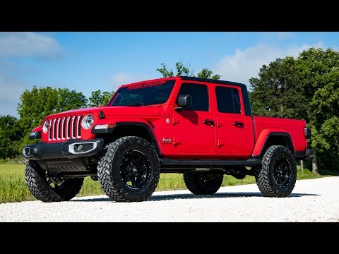 Rough Country Lift Kits 3.5 Inch Lift Kit Spacers with V2 Shocks 20-22 Jeep Gladiator JT 4WD Rough Country - 63770