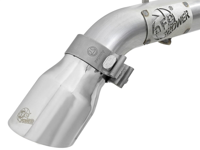 aFe Axle Back aFe MACH Force-Xp Axle-Back Exhaust System w/Polished Tip 18-20 Jeep Wrangler L4-2.0T / V6-3.6L