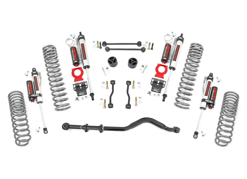 Rough Country Lift Kits Jeep Gladiator 3.5 Inch Jeep Suspension Lift Kit Coil Springs Vertex Reservoir Shocks For 20-Pres Jeep Gladiator Rough Country - 64950