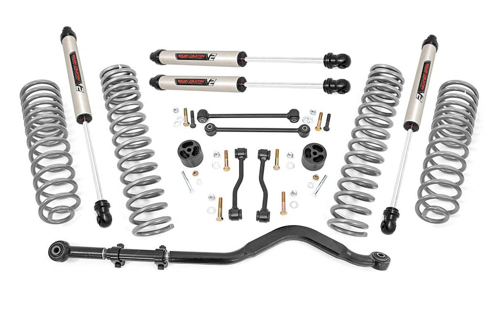 Rough Country Lift Kits 3.5 Inch Lift Kit Springs with V2 Shocks 20-Up Jeep Gladiator JT 4WD Rough Country - 64970