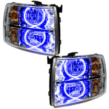 Load image into Gallery viewer, ORACLE Lighting Headlights Oracle Lighting 07-13 Chevrolet Silverado Pre-Assembled LED Halo Headlights - Blue SEE WARRANTY
