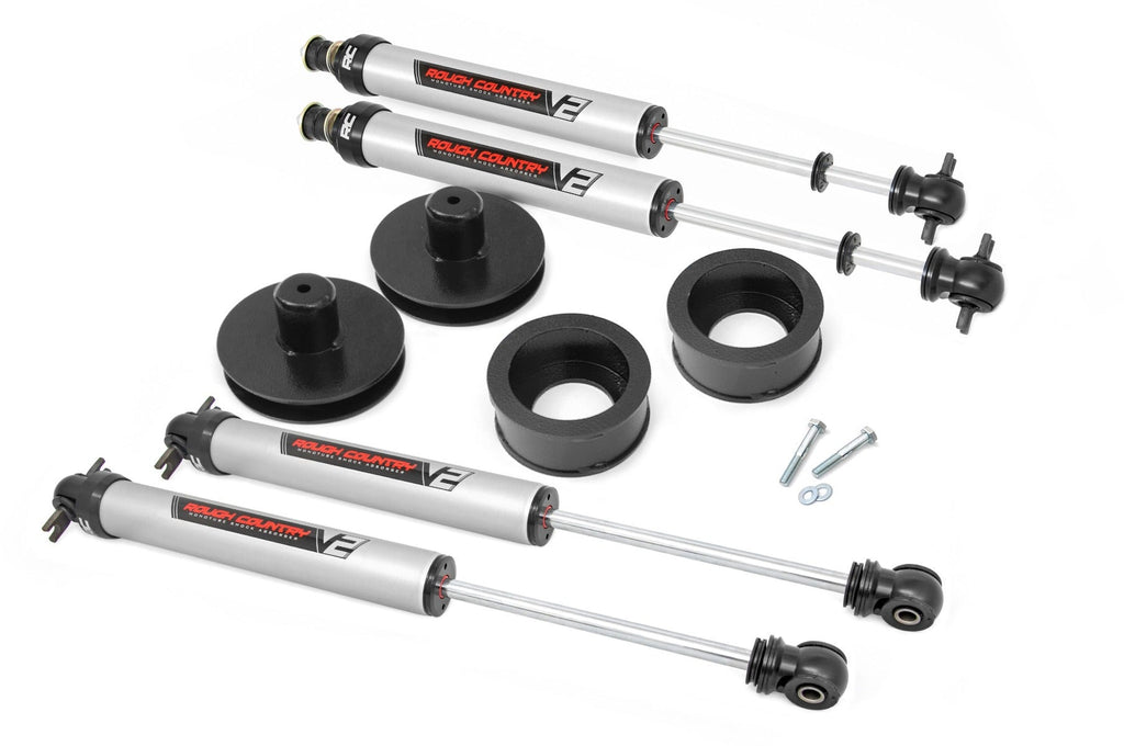 Rough Country Lift Kits 2 Inch Lift Kit V2 97-06 Jeep Wrangler TJ 4WD Rough Country - 65870