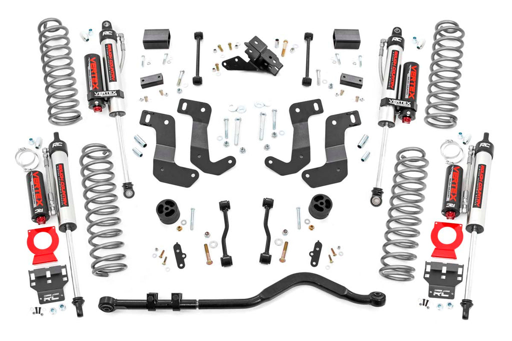 3.5 Inch Jeep Suspension Lift Kit Control Arm Drop & Vertex Shocks 18-20 Wrangler JL Rough Country