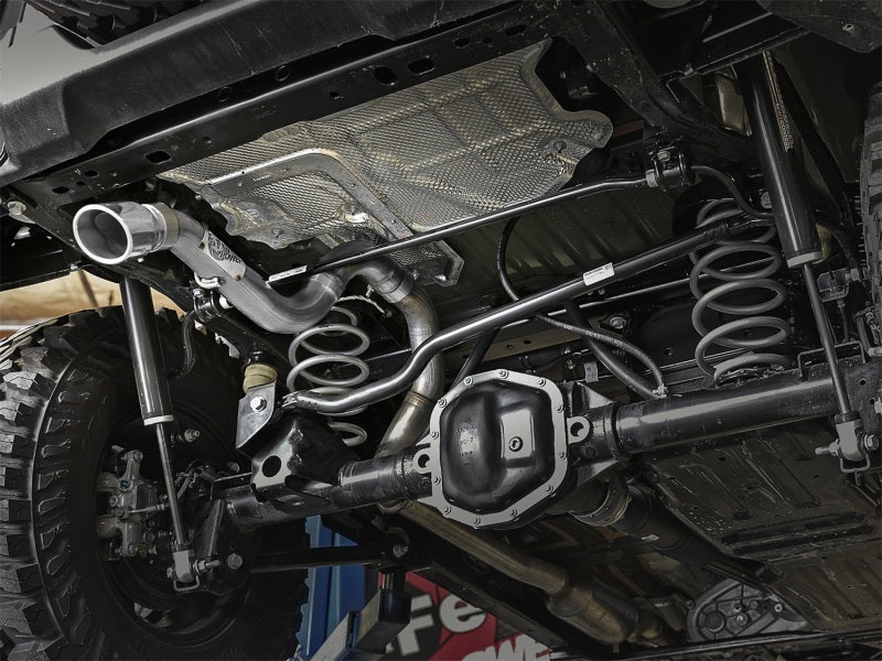 aFe Axle Back aFe MACH Force-Xp Axle-Back Exhaust System w/Polished Tip 18-20 Jeep Wrangler L4-2.0T / V6-3.6L
