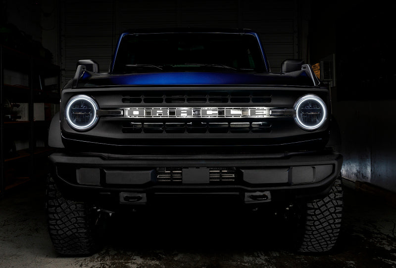 ORACLE Lighting Headlights Oracle 2021 Ford Bronco Base Headlight LED Halo Kit - ColorSHIFT - w/ Simple Controller SEE WARRANTY